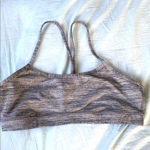 Grey sports bra lululemon